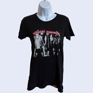 Unbranded XS Streetwear Graphic T-Shirt Black Slim Fit